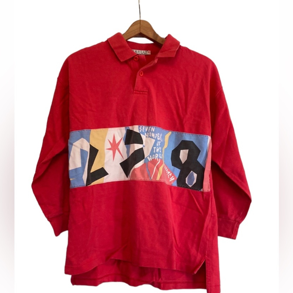Vintage 1990s SWATCH long sleeve Polo shirt